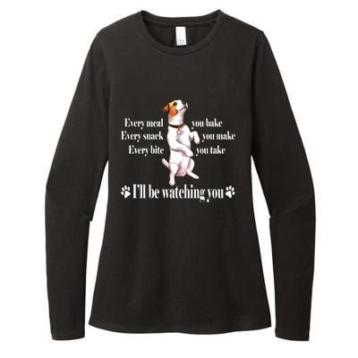 Jack Russell Womens CVC Long Sleeve Shirt