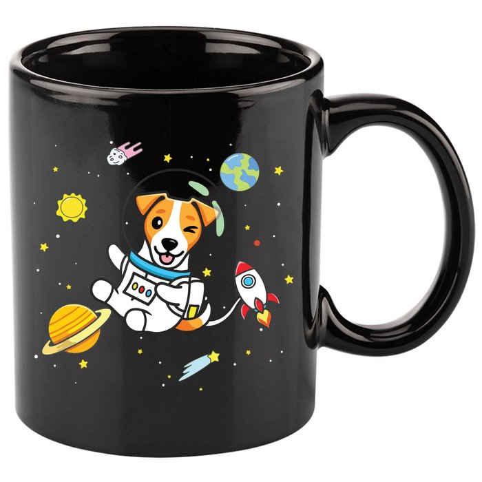 Jack Russell 11oz C Handle Ceramic Mug
