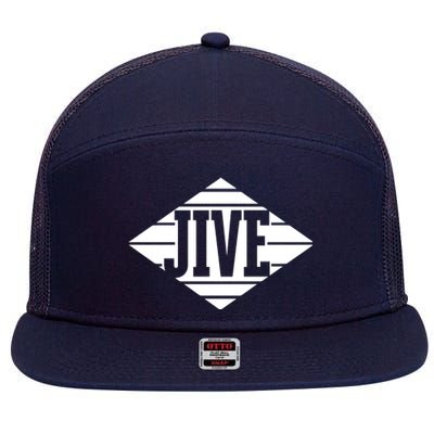 Jive Records 7 Panel Mesh Trucker Snapback Hat