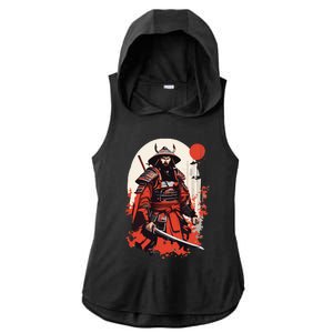 Japanese Ronin Ladies PosiCharge Tri-Blend Wicking Draft Hoodie Tank