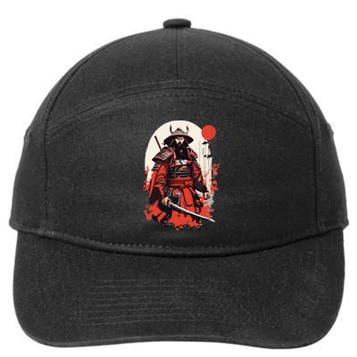 Japanese Ronin 7-Panel Snapback Hat
