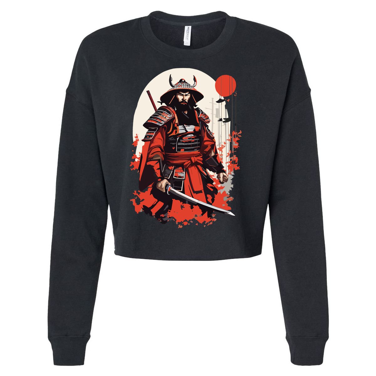 Japanese Ronin Cropped Pullover Crew