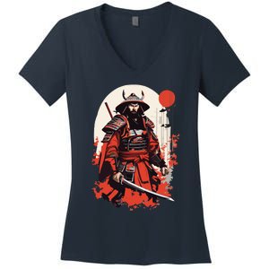 Japanese Ronin Women's V-Neck T-Shirt