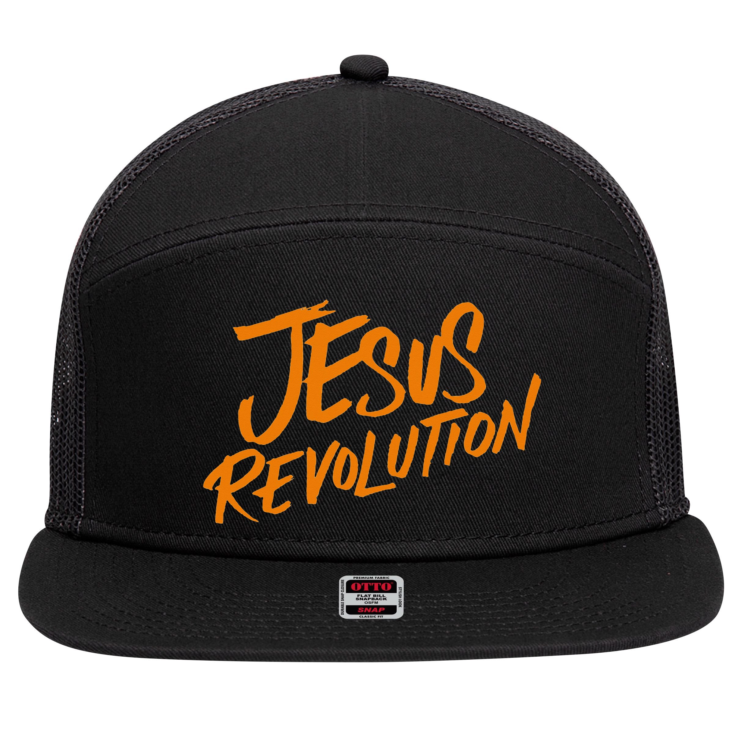 Jesus Revolution 7 Panel Mesh Trucker Snapback Hat