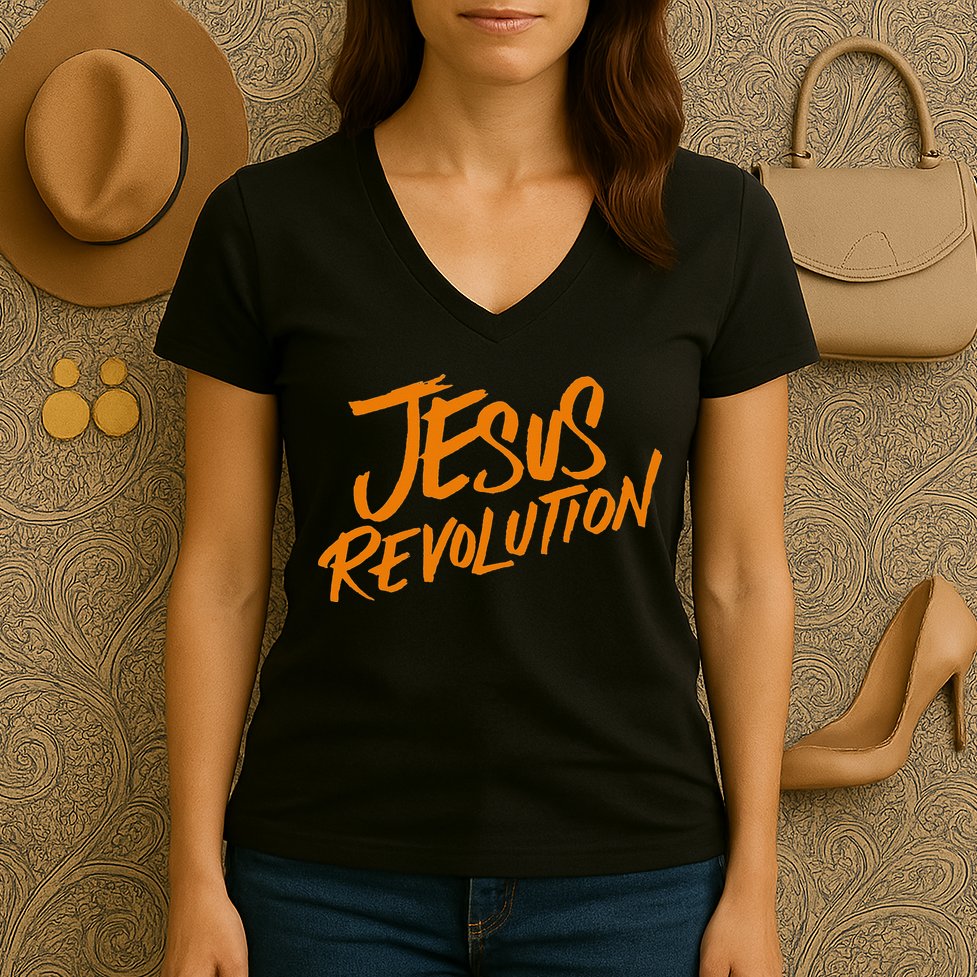 Jesus Revolution Women's V-Neck T-Shirt