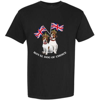 Jack Russell King Charles Coronation Party Celebration Funny Garment-Dyed Heavyweight T-Shirt