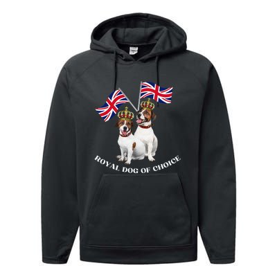 Jack Russell King Charles Coronation Party Celebration Funny Performance Fleece Hoodie