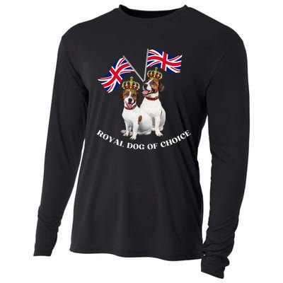 Jack Russell King Charles Coronation Party Celebration Funny Cooling Performance Long Sleeve Crew