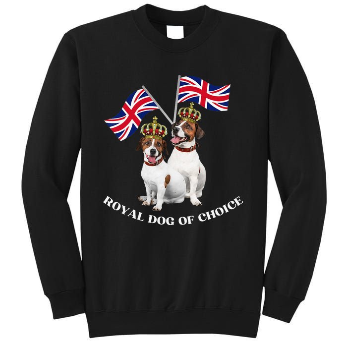 Jack Russell King Charles Coronation Party Celebration Funny Tall Sweatshirt