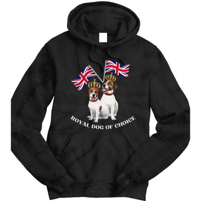 Jack Russell King Charles Coronation Party Celebration Funny Tie Dye Hoodie