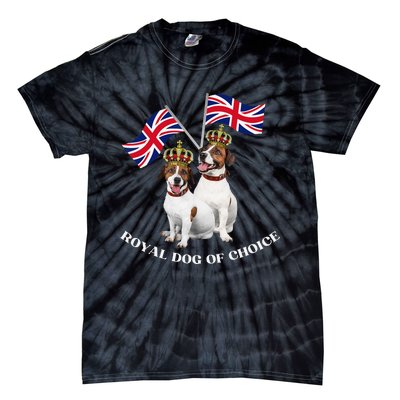 Jack Russell King Charles Coronation Party Celebration Funny Tie-Dye T-Shirt