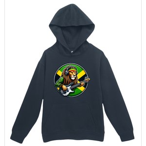 Jamaica Rastafarian Lion Guitar Jamaican Rasta Souvenir 2024 Urban Pullover Hoodie