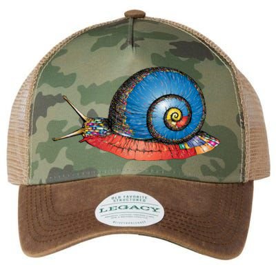 Just Really Like Snails Snail Lover Great Gift Legacy Tie Dye Trucker Hat