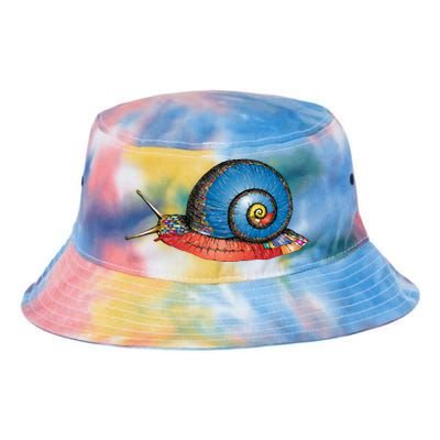 Just Really Like Snails Snail Lover Great Gift Tie Dye Newport Bucket Hat