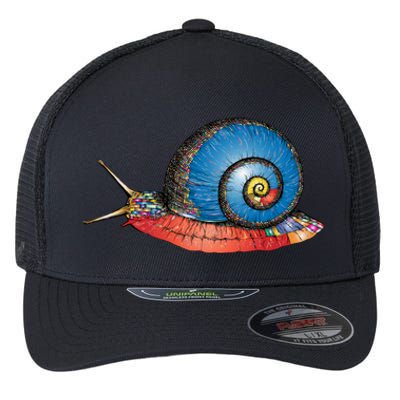 Just Really Like Snails Snail Lover Great Gift Flexfit Unipanel Trucker Cap