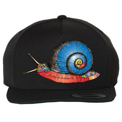 Just Really Like Snails Snail Lover Great Gift Wool Snapback Cap