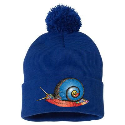 Just Really Like Snails Snail Lover Great Gift Pom Pom 12in Knit Beanie