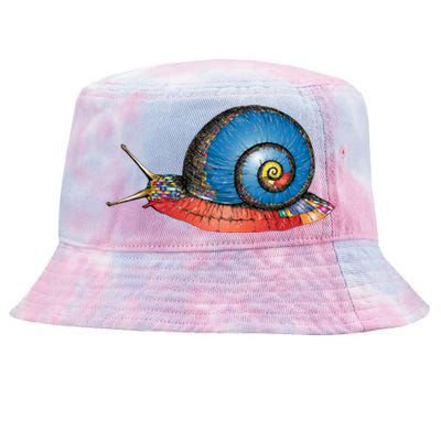 Just Really Like Snails Snail Lover Great Gift Tie-Dyed Bucket Hat