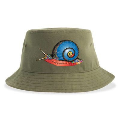 Just Really Like Snails Snail Lover Great Gift Sustainable Bucket Hat