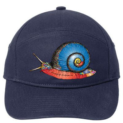 Just Really Like Snails Snail Lover Great Gift 7-Panel Snapback Hat