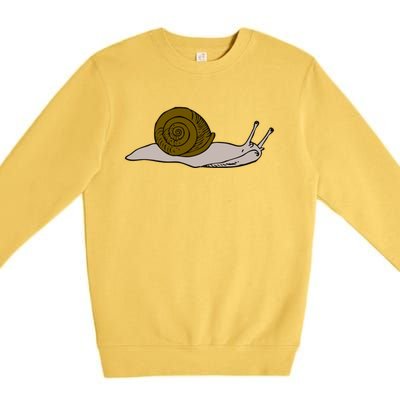 Just Really Like Snails Snail Lover Gift Premium Crewneck Sweatshirt