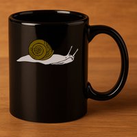 Just Really Like Snails Snail Lover Gift 11oz C Handle Ceramic Mug