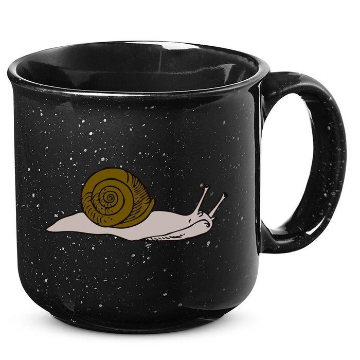 Just Really Like Snails Snail Lover Gift 15oz Campfire Ceramic Mug