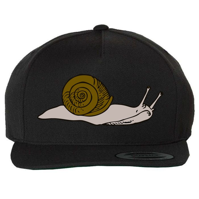 Just Really Like Snails Snail Lover Gift Wool Snapback Cap