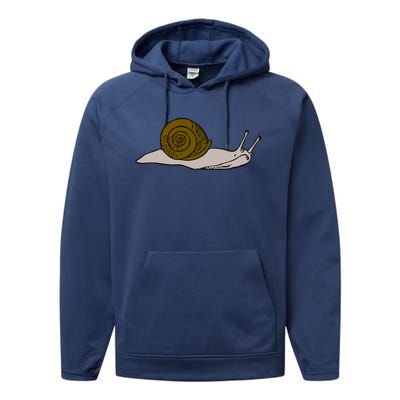 Just Really Like Snails Snail Lover Gift Performance Fleece Hoodie