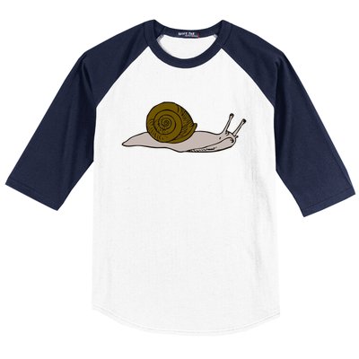 Just Really Like Snails Snail Lover Gift Baseball Sleeve Shirt