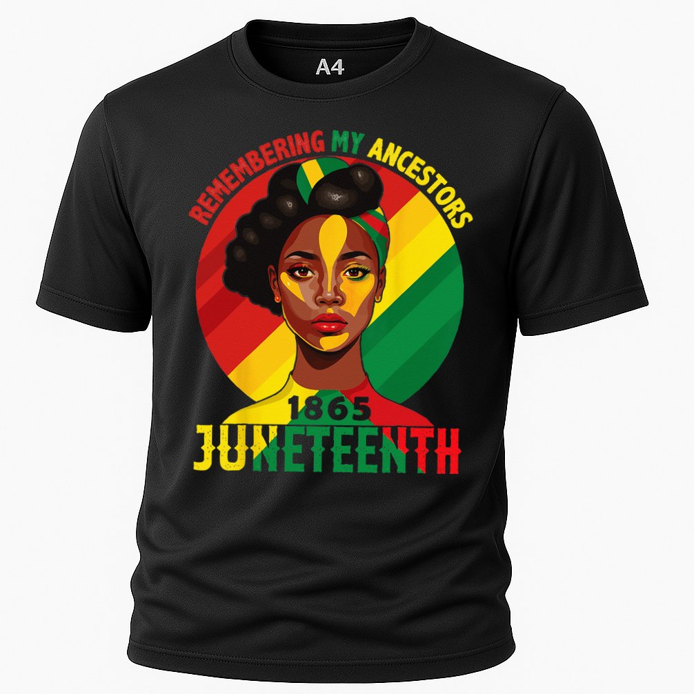 Juneteenth Remebering My Ancestors Black Performance Shirt