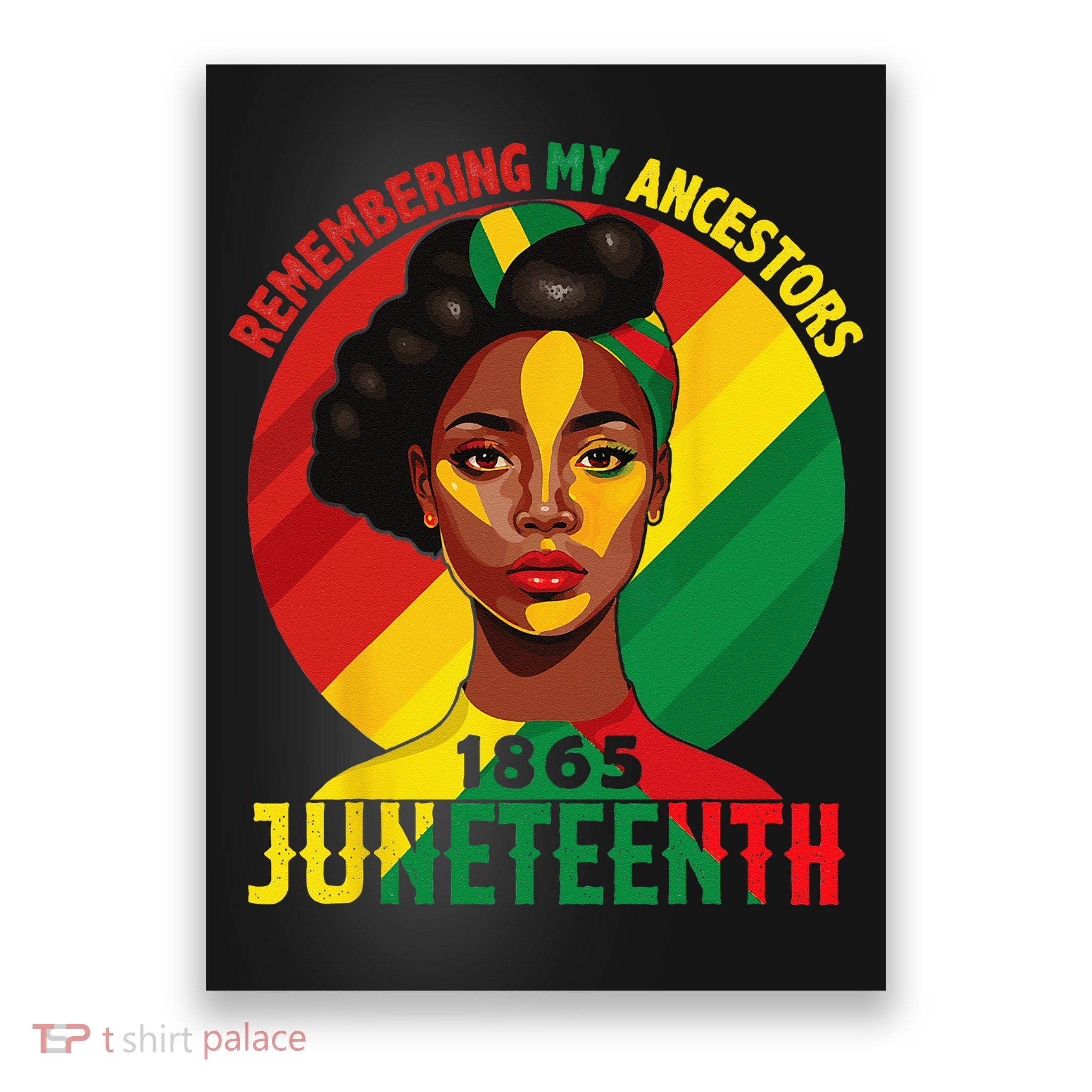 Juneteenth Remebering My Ancestors Black Poster