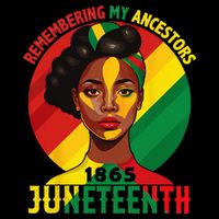 Juneteenth Remebering My Ancestors Black Women's Crop Top Tee