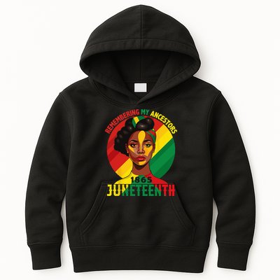 Juneteenth Remebering My Ancestors Black Kids Hoodie