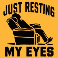 Just Resting My Eyes Dad Recliner Fathers Im Not Sleeping Pom Pom 12in Knit Beanie