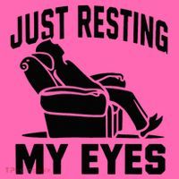 Just Resting My Eyes Dad Recliner Fathers Im Not Sleeping Stripe Pom Pom Beanie
