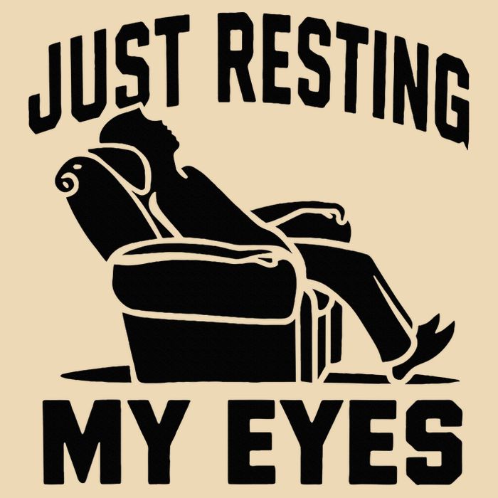 Just Resting My Eyes Dad Recliner Fathers Im Not Sleeping Drawstring Bag