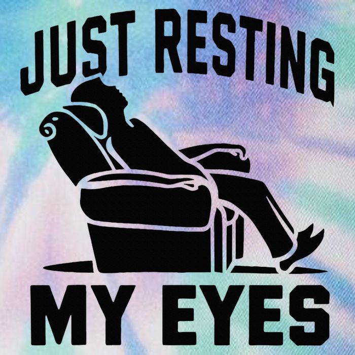 Just Resting My Eyes Dad Recliner Fathers Im Not Sleeping Legacy Tie Dye Trucker Hat