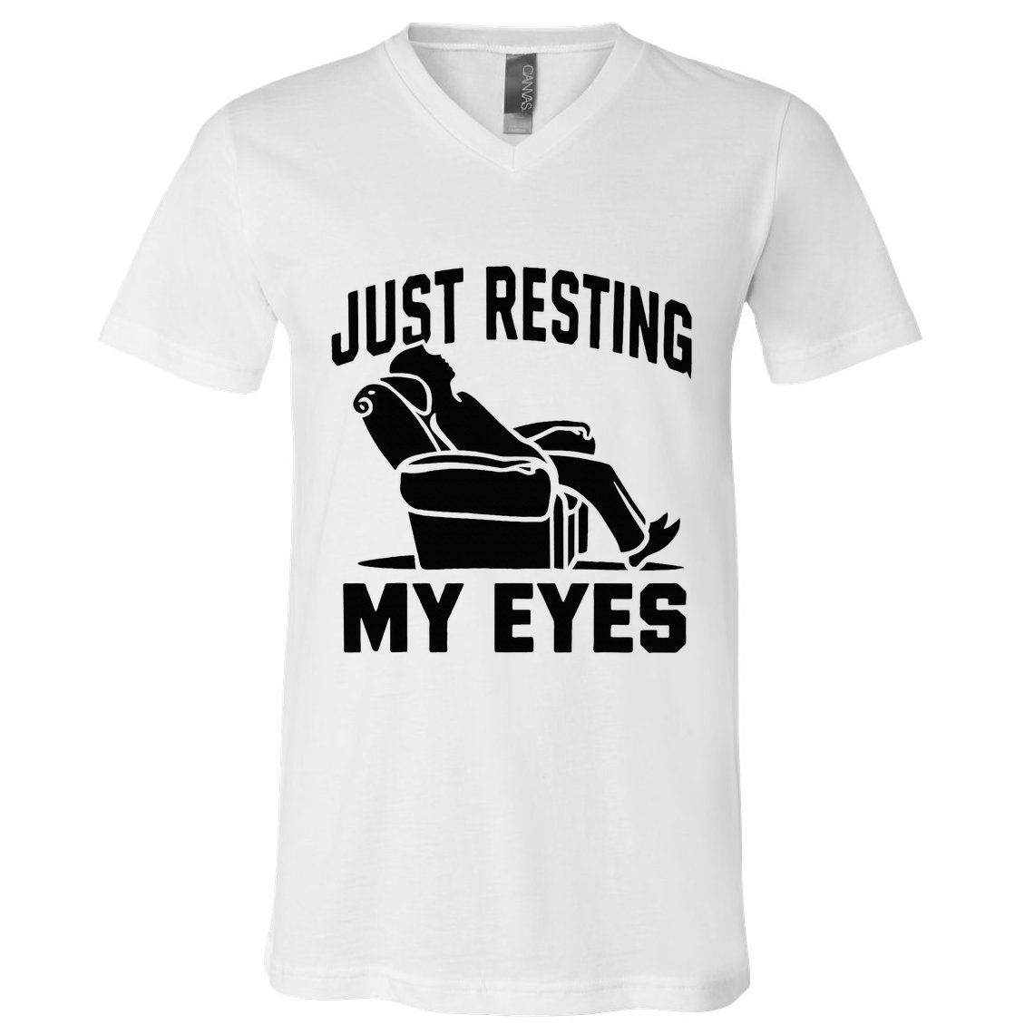 Just Resting My Eyes Dad Recliner Fathers Im Not Sleeping V-Neck T-Shirt