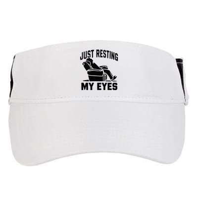 Just Resting My Eyes Dad Recliner Fathers Im Not Sleeping Adult Drive Performance Visor
