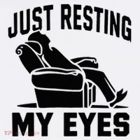Just Resting My Eyes Dad Recliner Fathers Im Not Sleeping Adult Drive Performance Visor