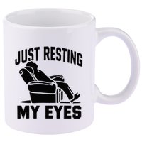 Just Resting My Eyes Dad Recliner Fathers Im Not Sleeping 11oz C Handle Ceramic Mug