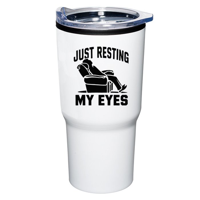 Just Resting My Eyes Dad Recliner Fathers Im Not Sleeping Tumbler