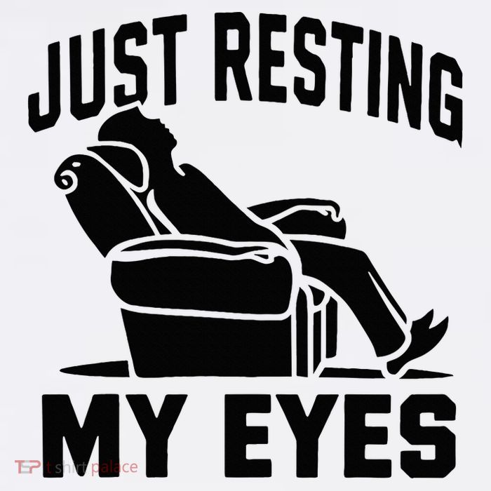Just Resting My Eyes Dad Recliner Fathers Im Not Sleeping Golf Towel