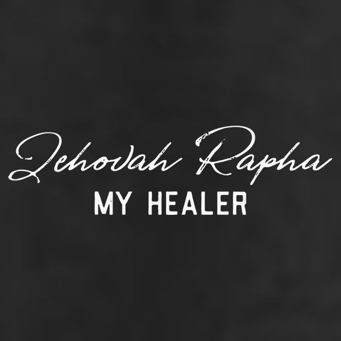 Jehovah Rapha My Healer Exodus 1526 Christian Faith Healing Golf Towel