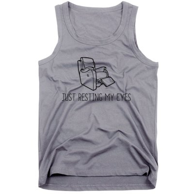 Just Resting My Eyes Funny Dad  Funny FatherS Day Tank Top