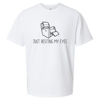 Just Resting My Eyes Funny Dad  Funny FatherS Day Sueded Cloud Jersey T-Shirt