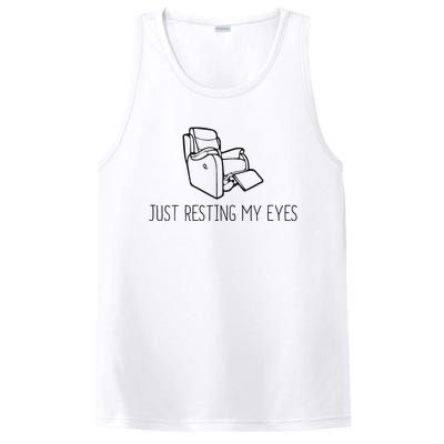 Just Resting My Eyes Funny Dad  Funny FatherS Day PosiCharge Competitor Tank