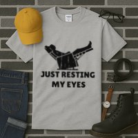 Just Resting My Eyes Funny Dad Recliner Happy FatherS Day Tall T-Shirt