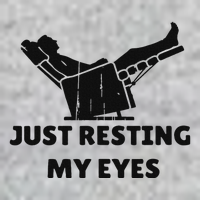 Just Resting My Eyes Funny Dad Recliner Happy FatherS Day Tall Long Sleeve T-Shirt